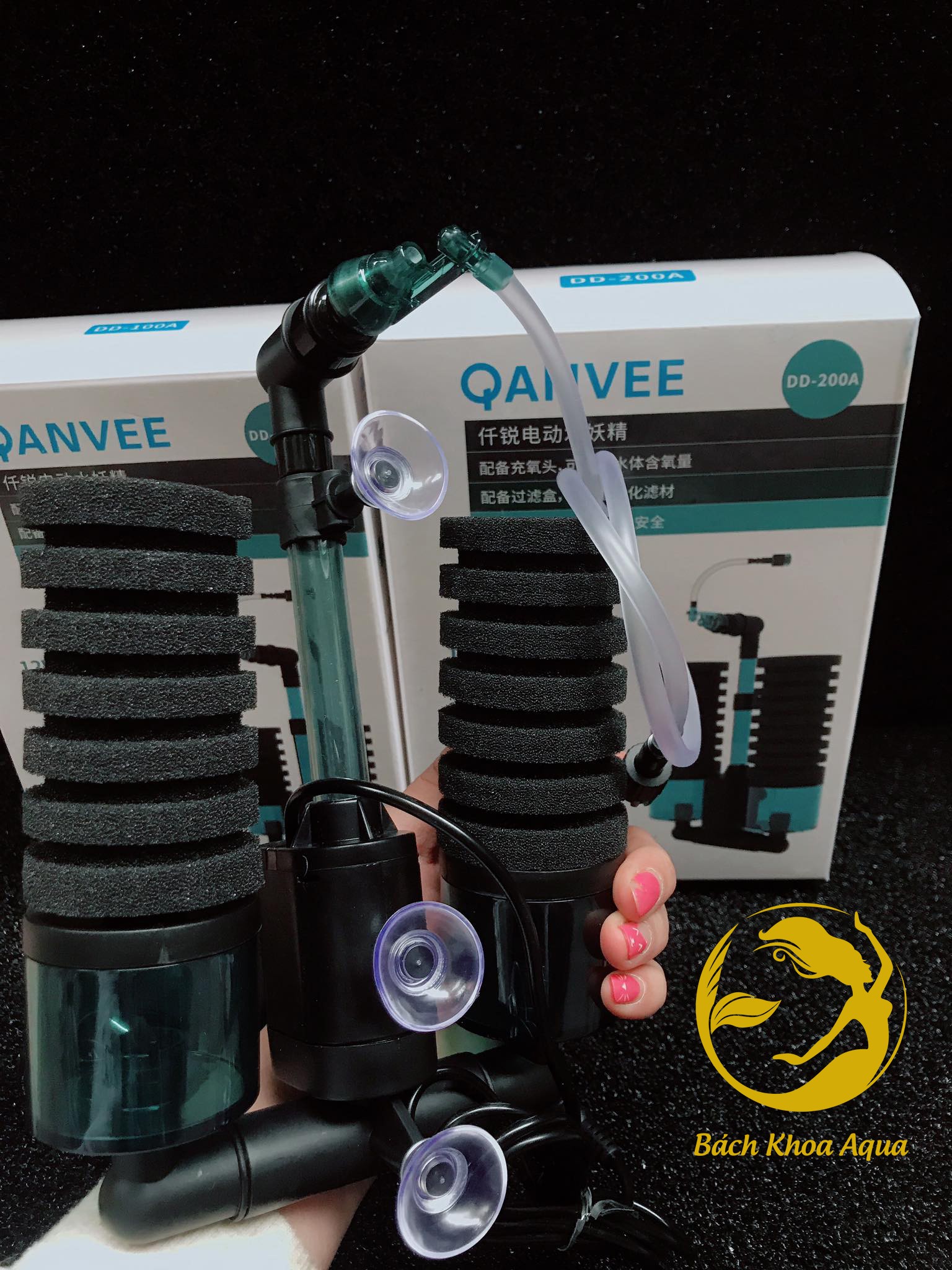Lọc vi sinh Qanvee DD-100A và DD-200A (có khay chứa VLL)
